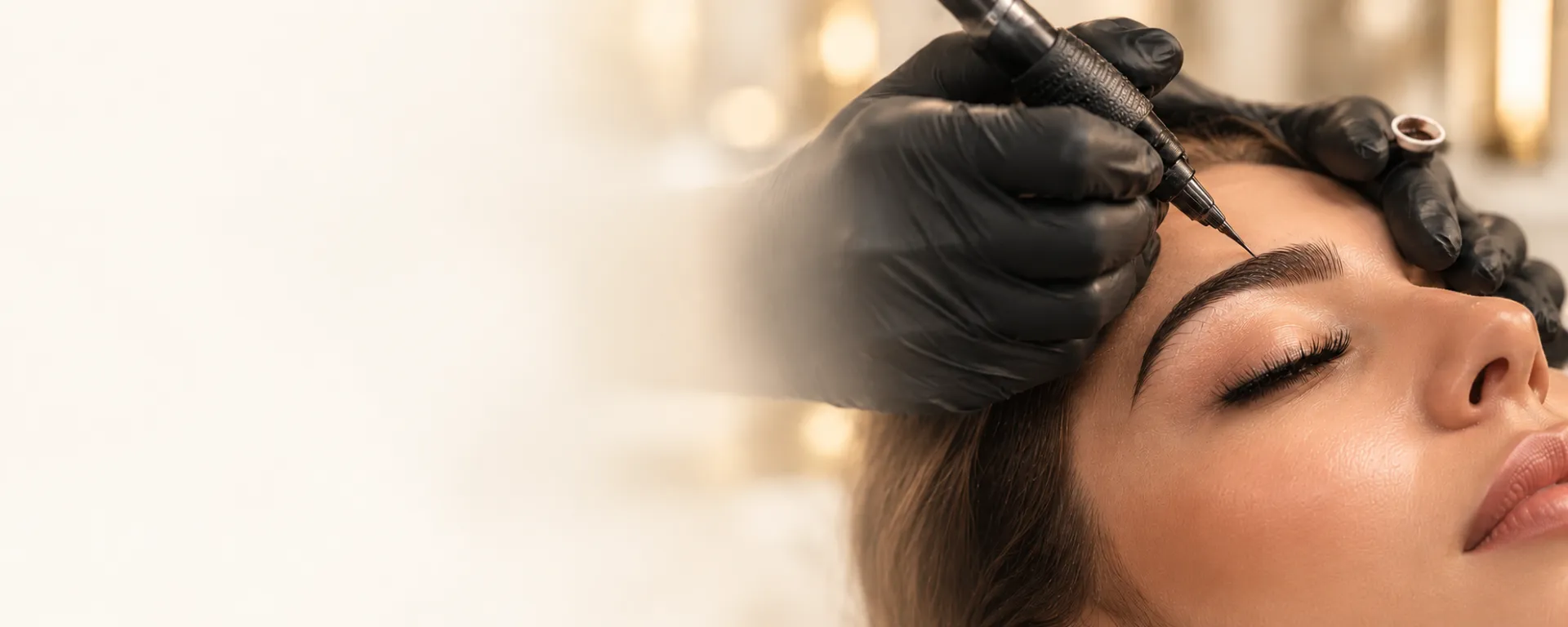 Microblading de cejas en penumbra — Intriago Hair Studio